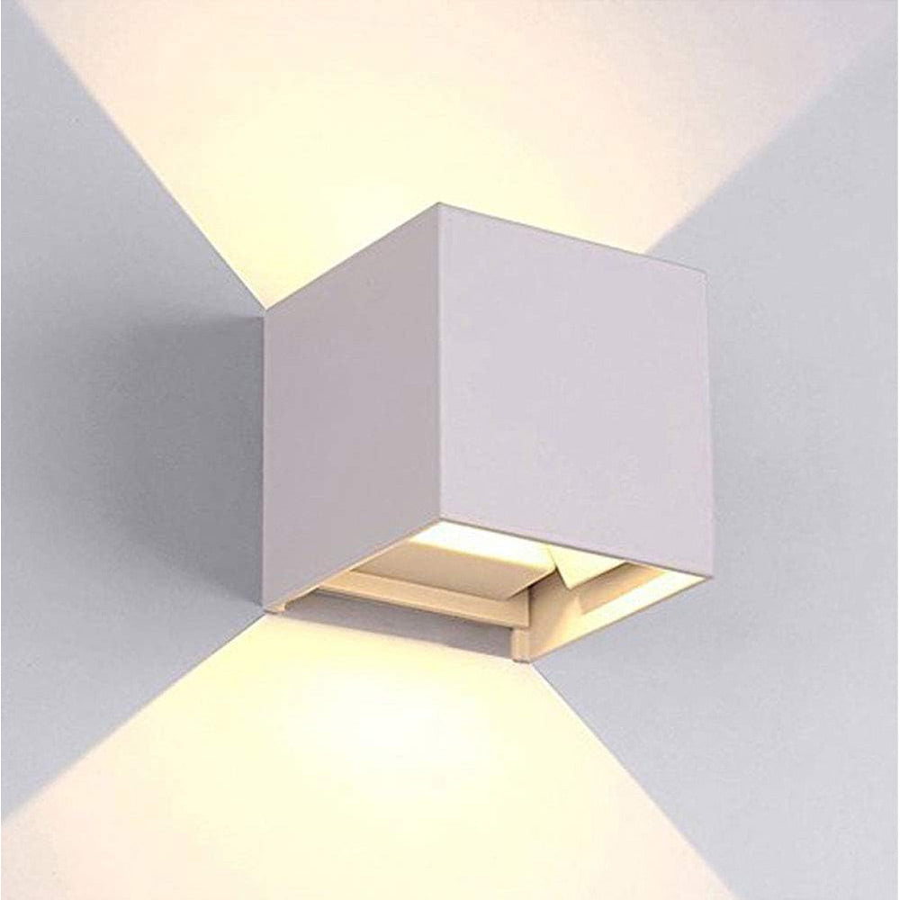 Applique da parete LED COB 12 watt bianco doppia emissione luce IP55 - ambraled