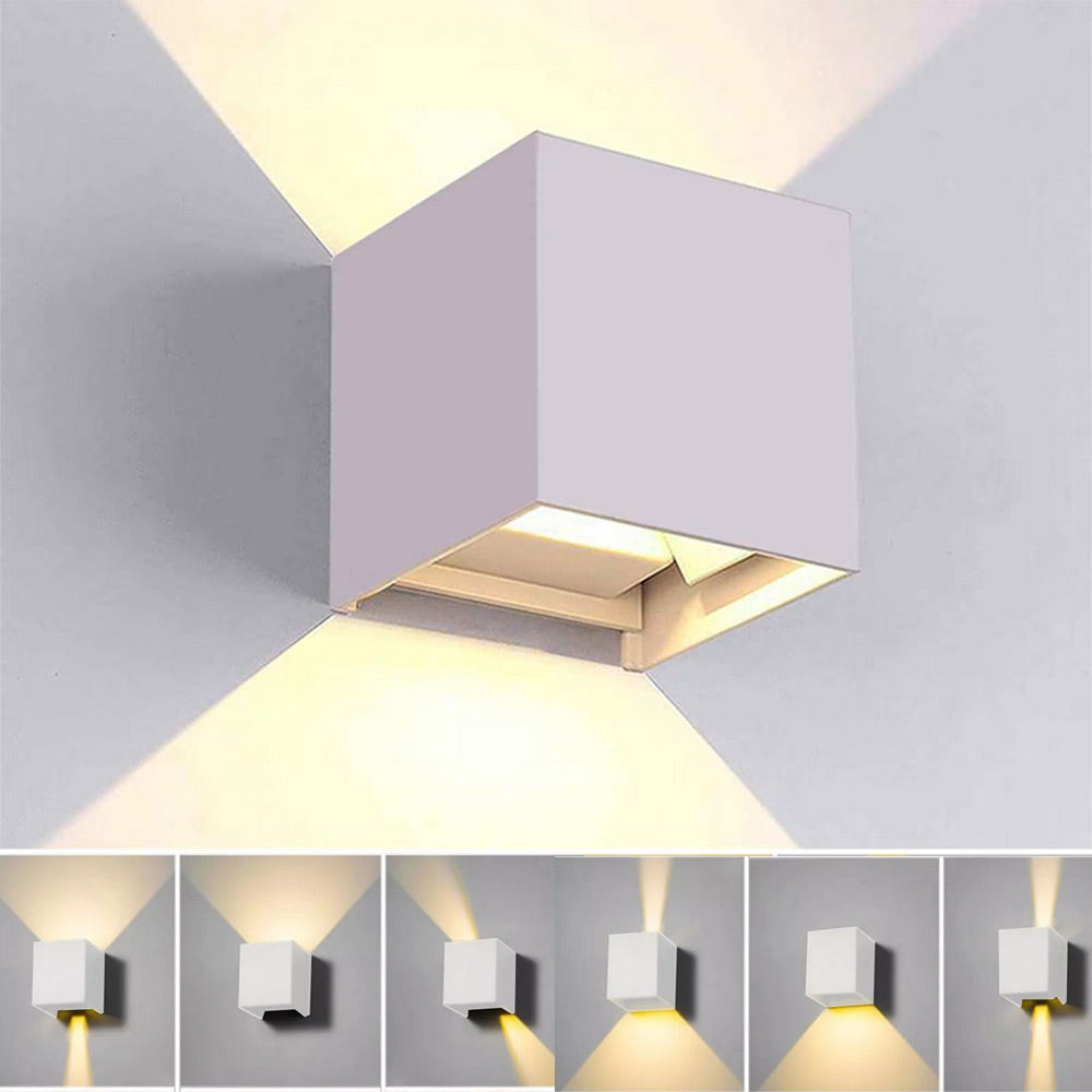Applique da parete LED COB 12 watt bianco doppia emissione luce IP55 - ambraled