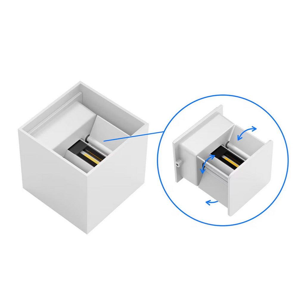 Applique da parete LED COB 12 watt bianco doppia emissione luce IP55 - ambraled