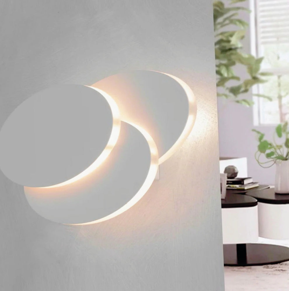 Applique LED a 3 ovali 12W bianca – Luce 6500K, 3000K, 4000K per pareti - ambraled