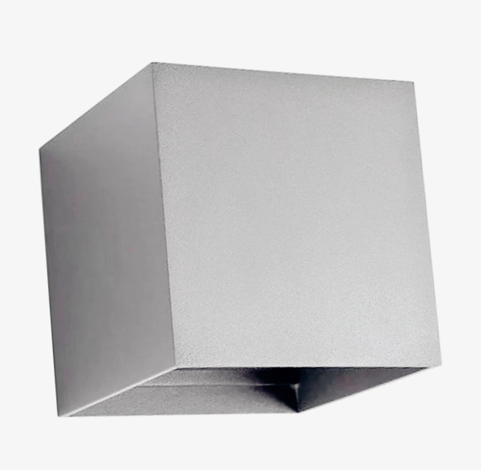 Applique LED COB 12W per parete grigia – Doppia emissione luce IP55 - ambraled