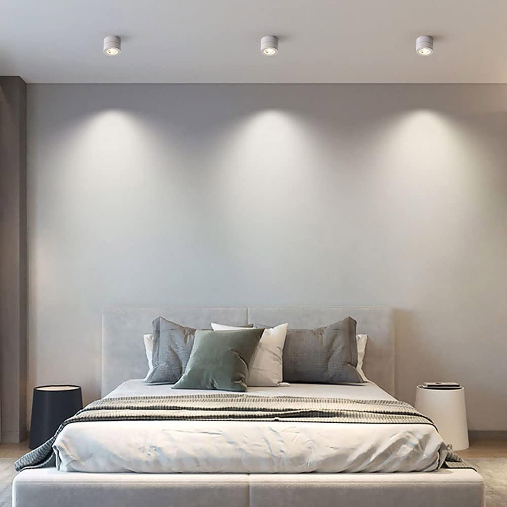 Applique orientabile 1 LED COB 7W – Luce per parete e soffitto, colore bianco - ambraled