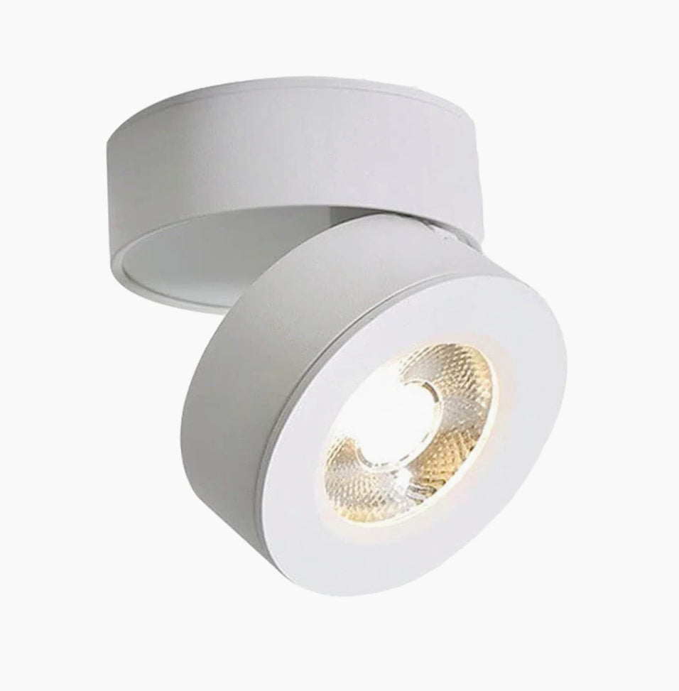 Applique orientabile 1 LED COB 7W – Luce per parete e soffitto, colore bianco - ambraled