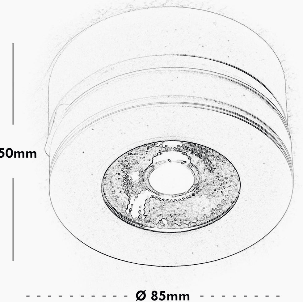 Applique orientabile 1 LED COB 7W – Luce per parete e soffitto, colore bianco - ambraled
