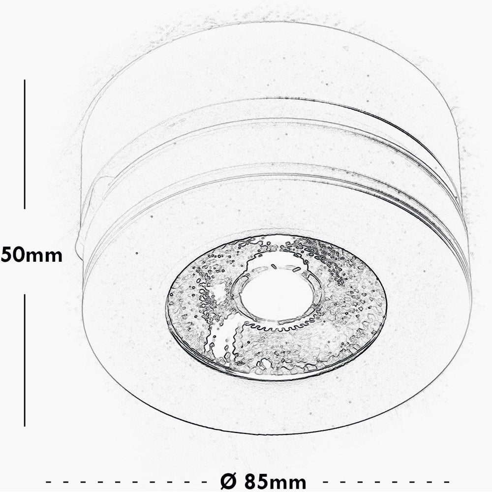 Lampada orientabile LED COB 7W – Parete/soffitto, finitura nera - ambraled
