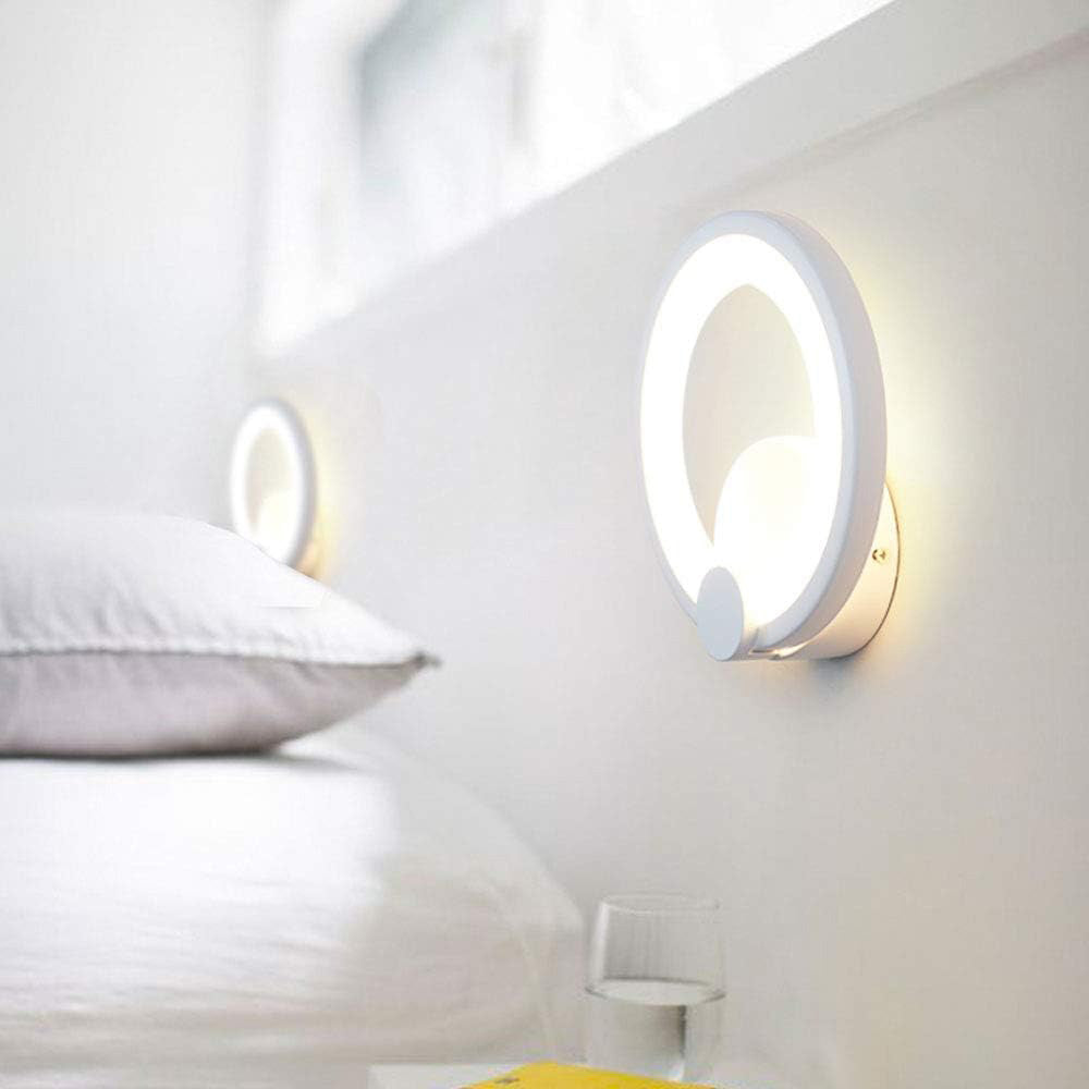 Applique LED circolare 10W – Luce naturale 4000K e calda 3000K - ambraled