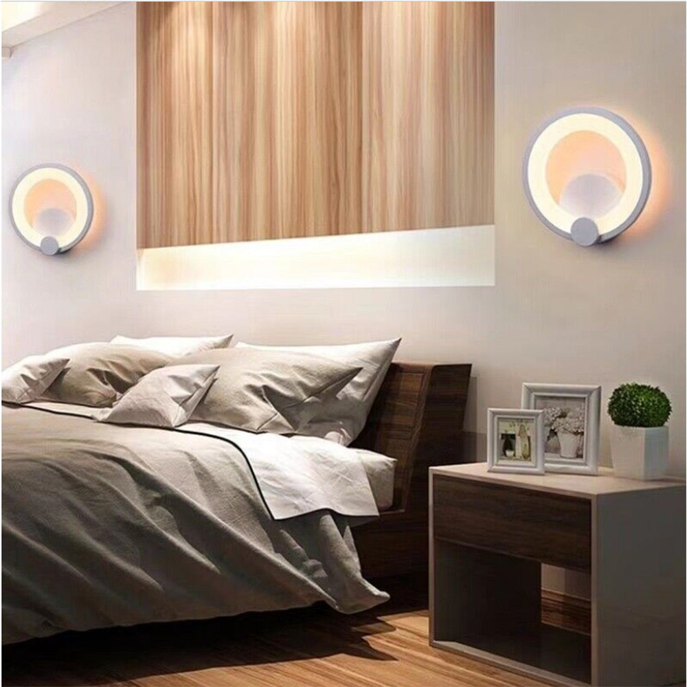 Applique LED circolare 10W – Luce naturale 4000K e calda 3000K - ambraled
