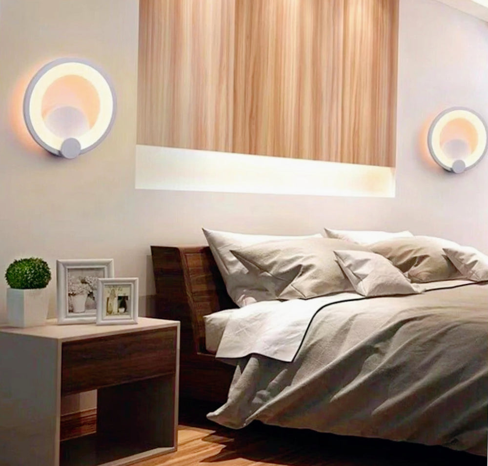 Applique LED circolare 10W – Luce naturale 4000K e calda 3000K - ambraled