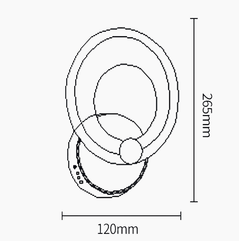 Applique LED circolare 10W – Luce naturale 4000K e calda 3000K - ambraled