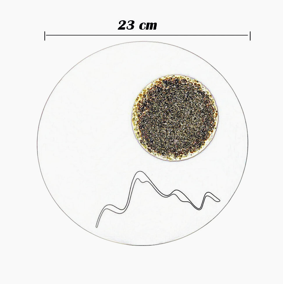 Applique LED moderna rotonda da parete 16W – Regolazione CCT con 3 tonalità di luce - ambraled