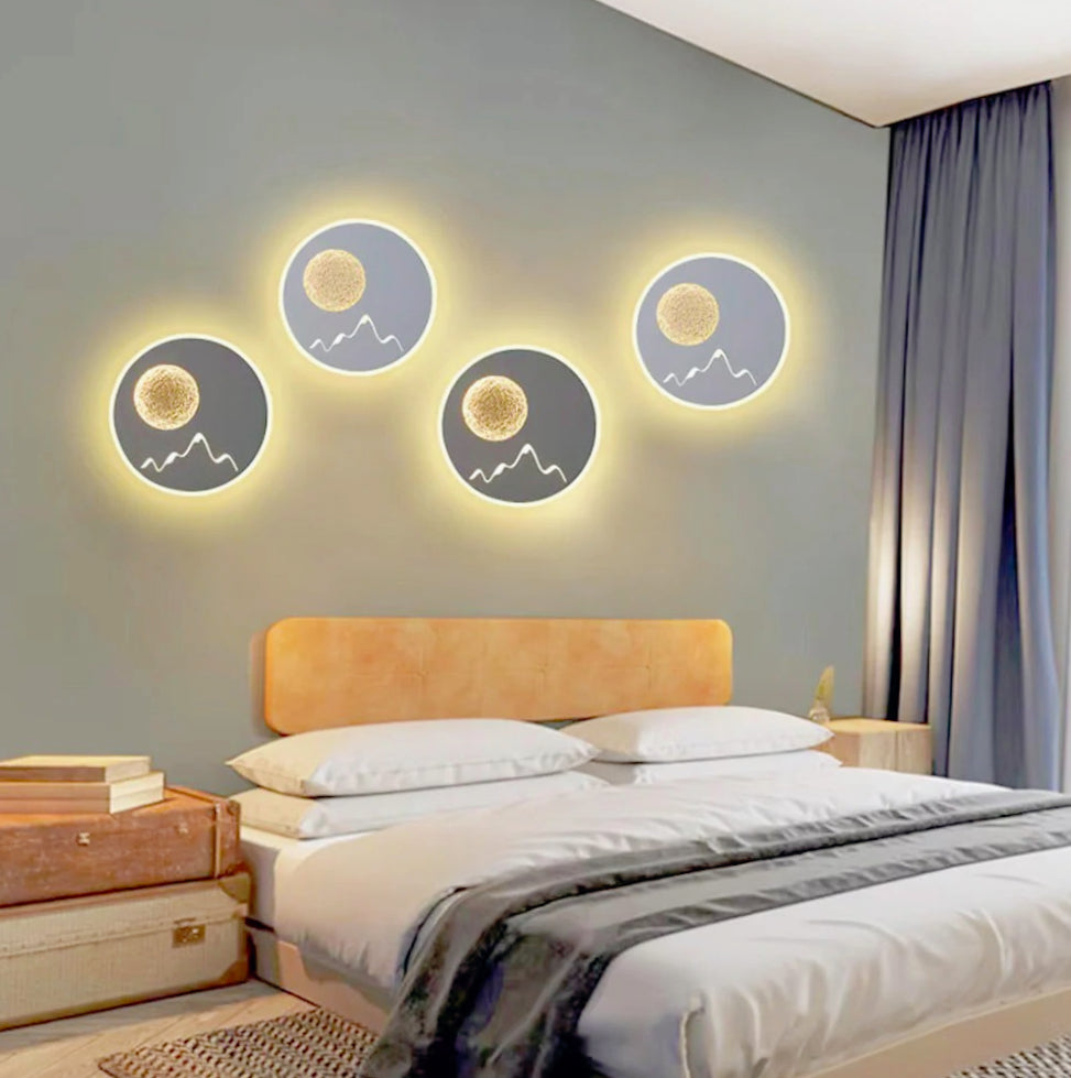 Applique LED moderna rotonda da parete 16W – Regolazione CCT con 3 tonalità di luce - ambraled