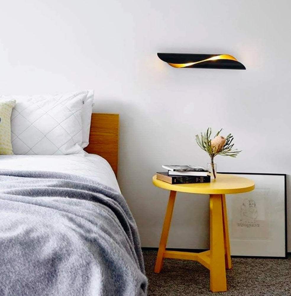 Applique moderna a spirale da parete – Design lampada, 2 attacchi G9  Opp - ambraled