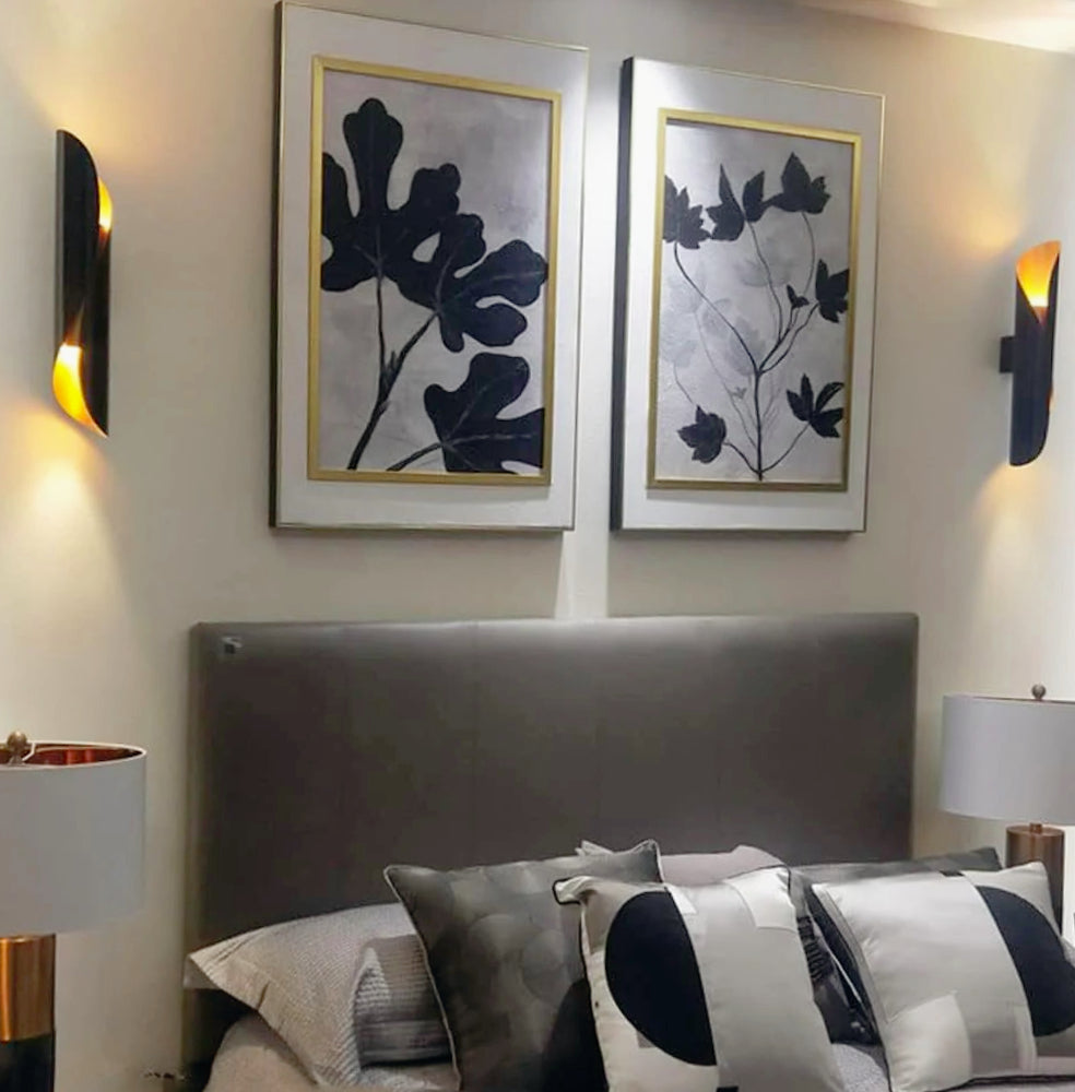 Applique moderna a spirale da parete – Design lampada, 2 attacchi G9  Opp - ambraled