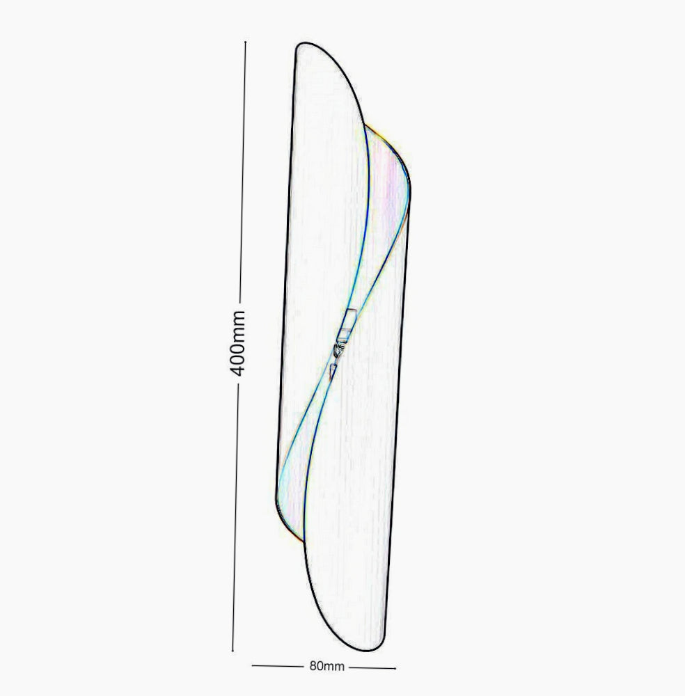 Applique moderna a spirale da parete – Design lampada, 2 attacchi G9  Opp - ambraled