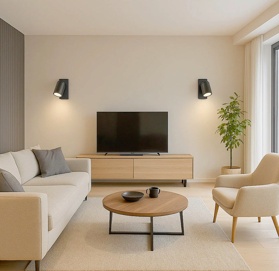 Applique orientabile per muro con interruttore ON/OFF – Attacco GU10 - ambraled
