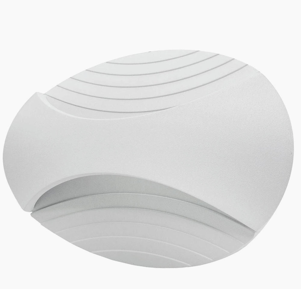 Applique LED murale doppia emissione 6W ovale – 3 modalità di luce regolabili - ambraled