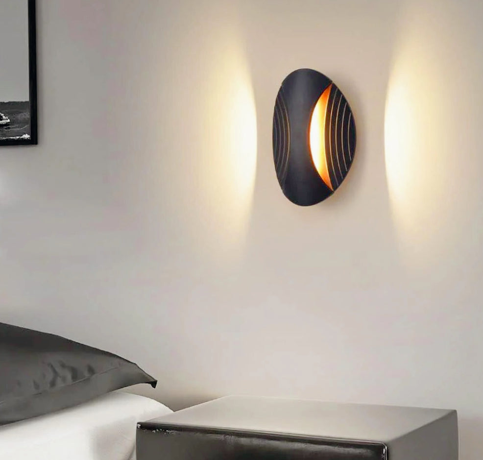 Applique LED murale doppia emissione 6W ovale – 3 modalità di luce regolabili - ambraled