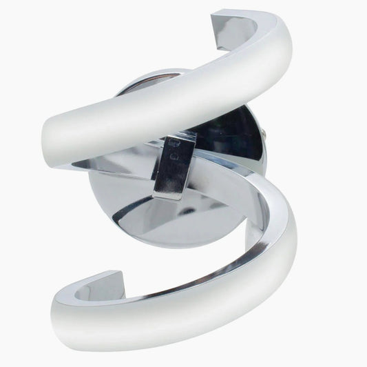 Applique a parete stilizzato 9 watt spirale argento 3 colorazione CCT - ambraled