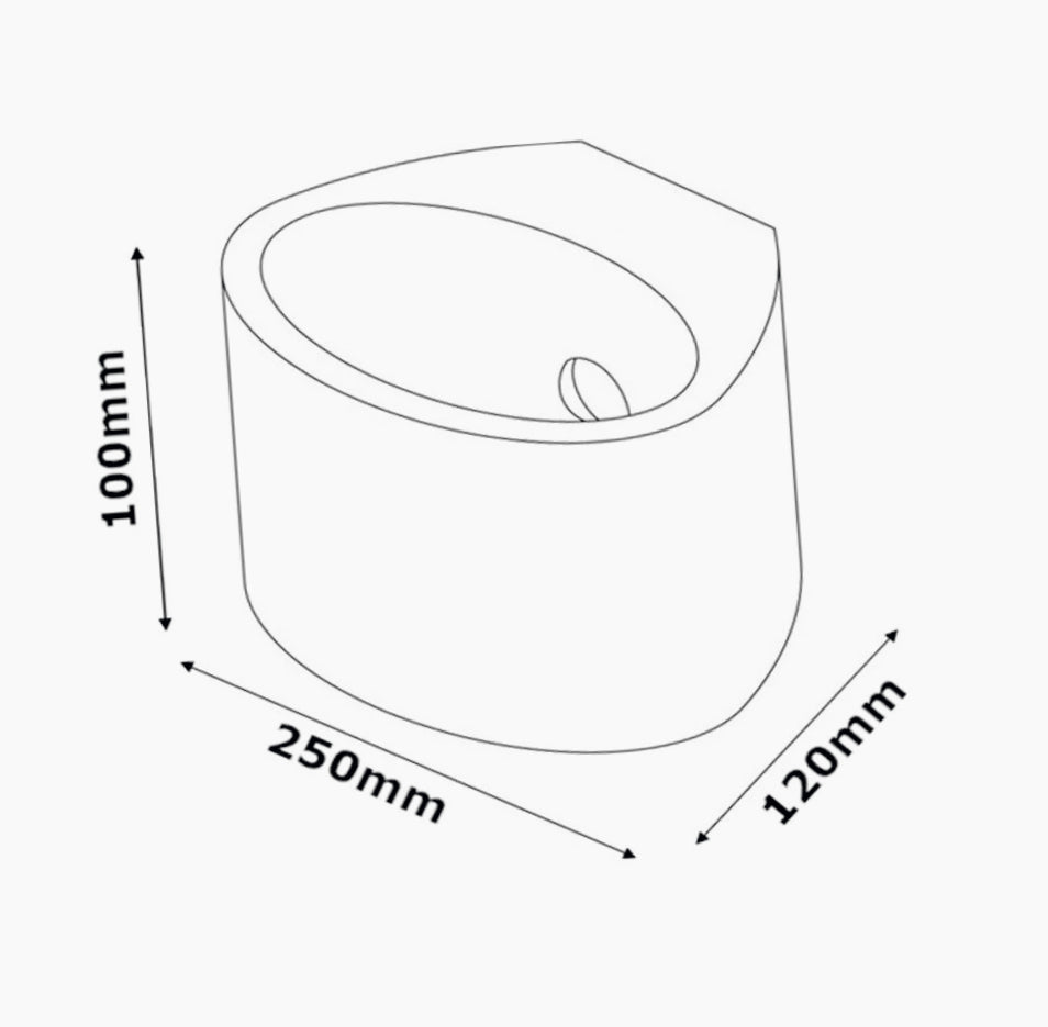 Applique in gesso ovale verniciabile – Doppia emissione di luce con attacco G9 - ambraled