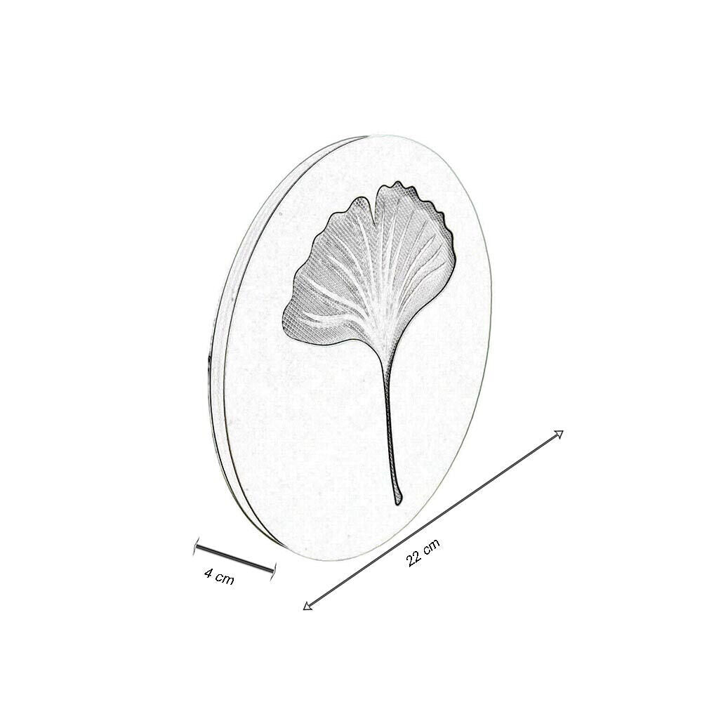 Applique led 9 watt decorativo con fiore tre temperature di luce - ambraled