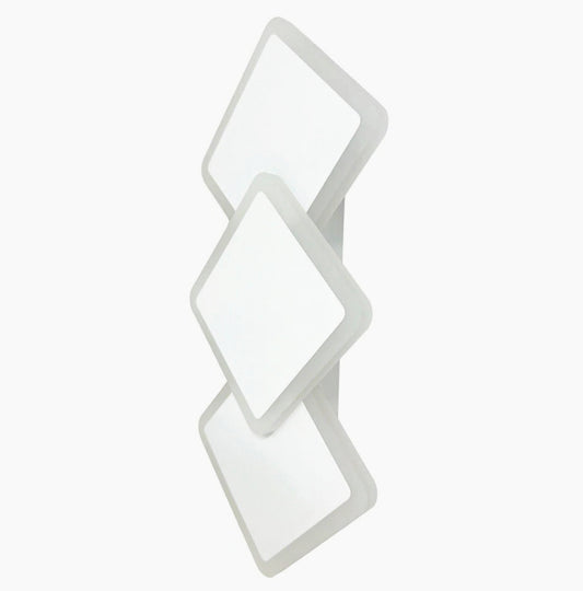 Applique LED a 3 rombi 14W – Lampada murale con 3 colorazioni di luce - ambraled