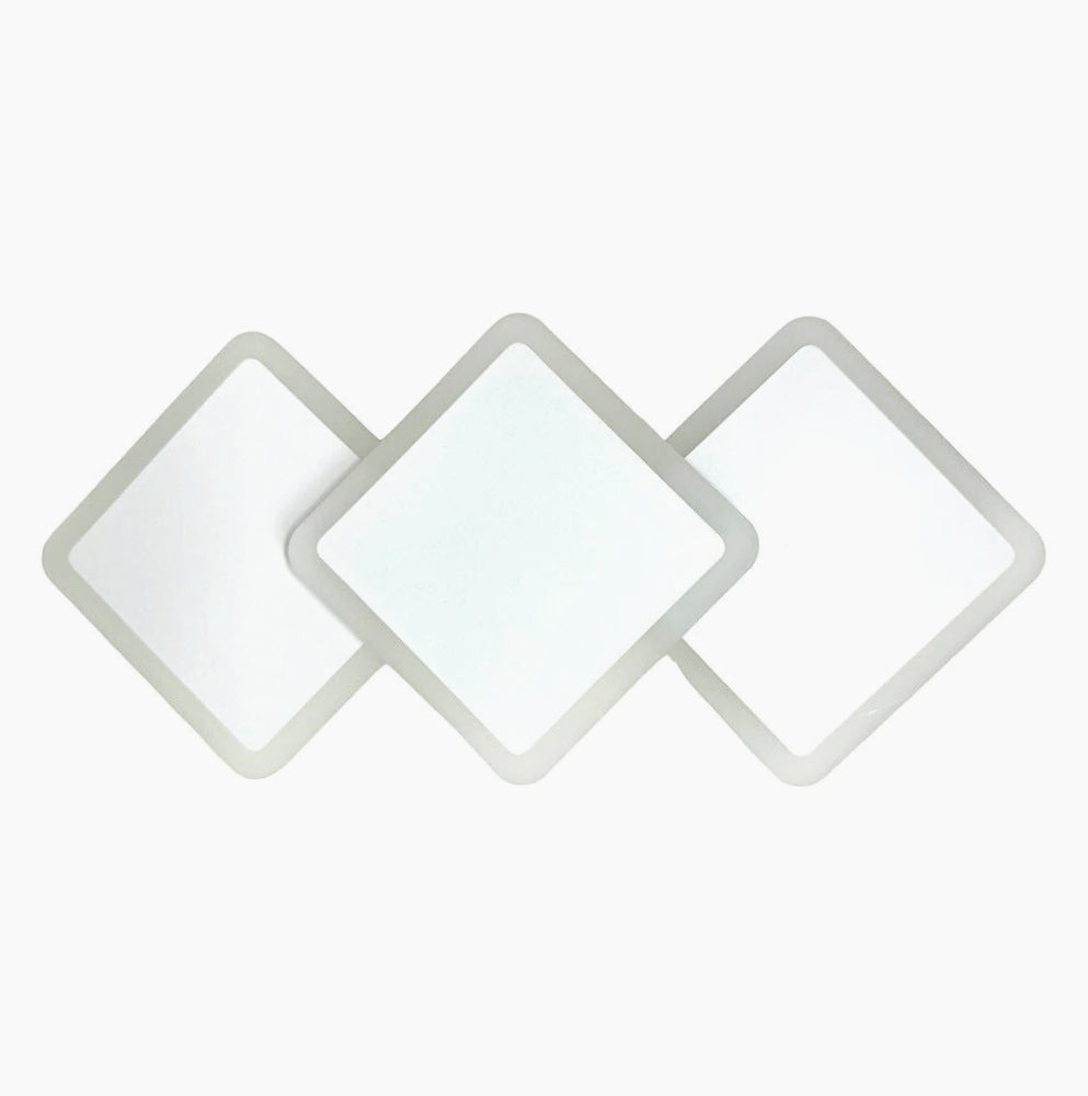 Applique LED a 3 rombi 14W – Lampada murale con 3 colorazioni di luce - ambraled
