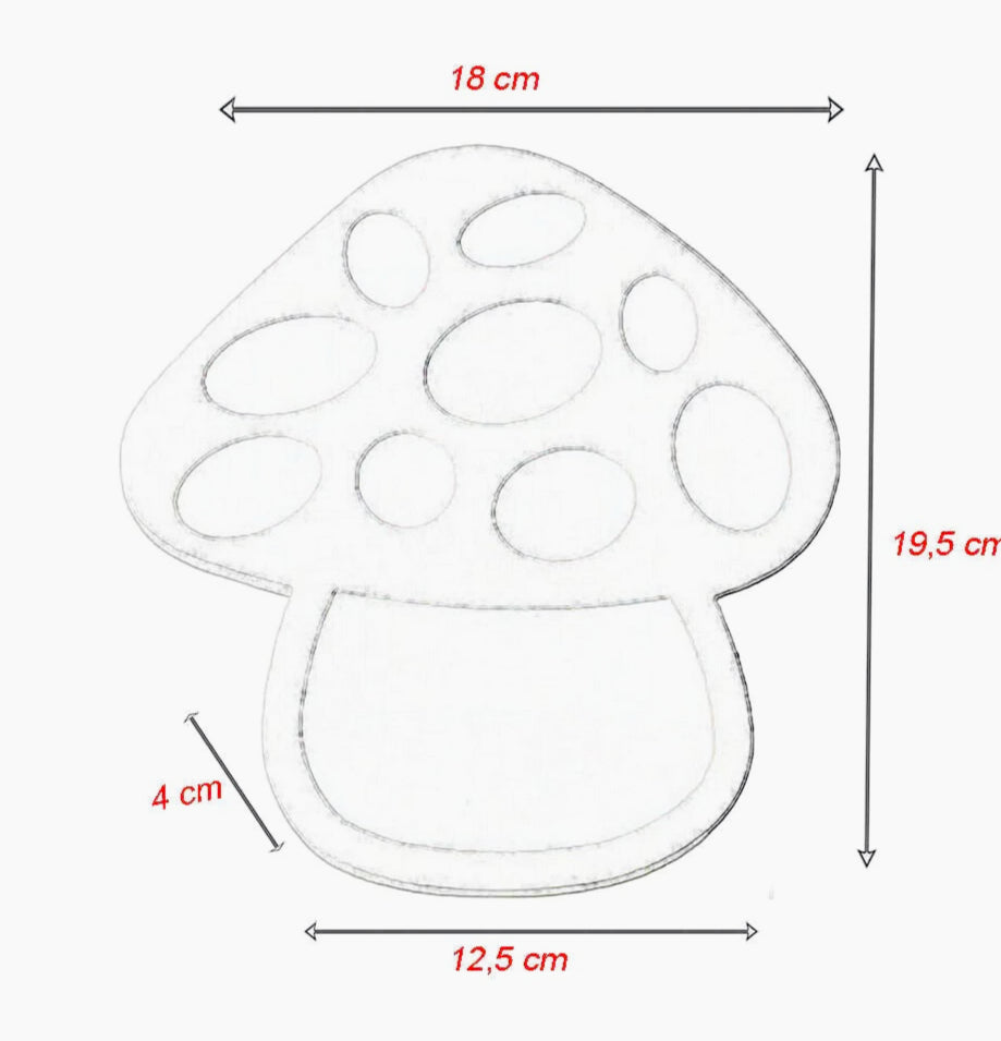 Applique LED a forma di fungo 9W – Illuminazione a 3 colori CCT - ambraled