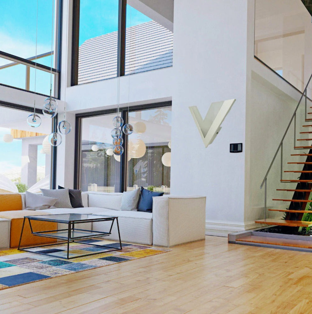 Applique LED a forma di V 9W – 3 temperature di luce regolabili - ambraled