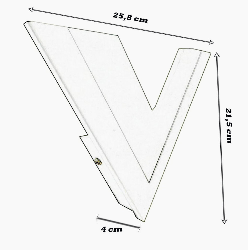 Applique LED a forma di V 9W – 3 temperature di luce regolabili - ambraled