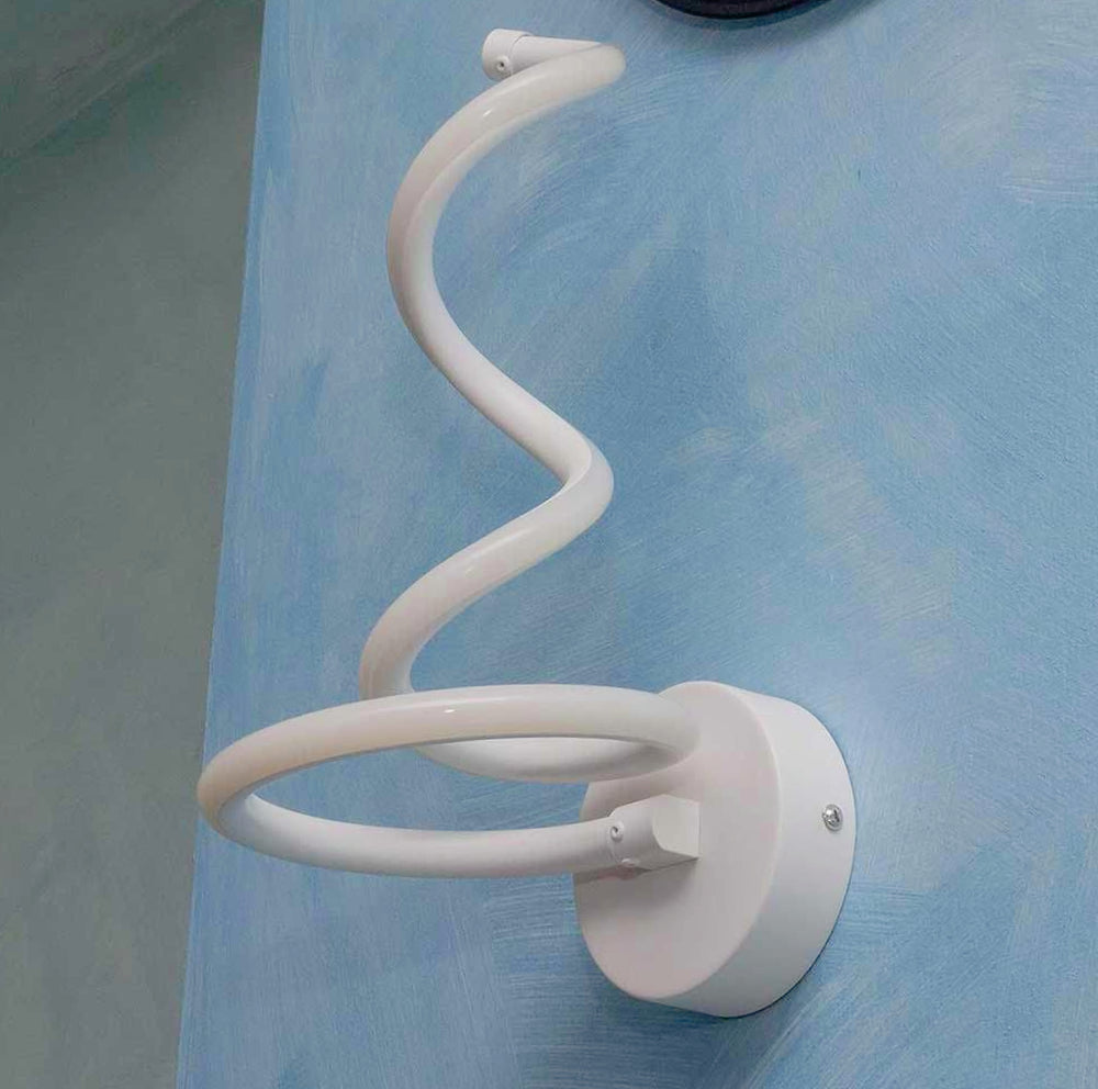 Applique LED a spirale 12W – Da parete, tecnologia CCT, tre colorazioni di luce (fredda, calda, naturale) - ambraled