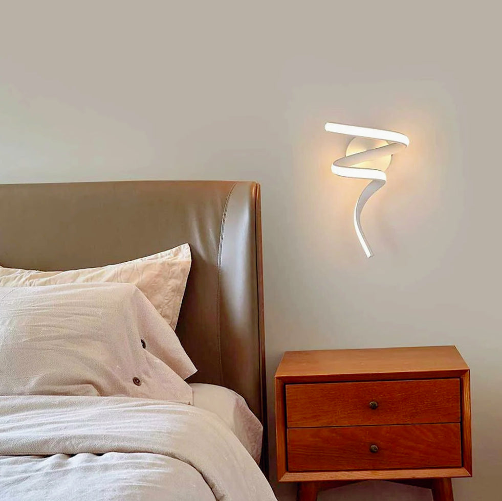 Applique LED curva 10W stilizzata – Illuminazione a 3 colori CCT per esterni e interni - ambraled