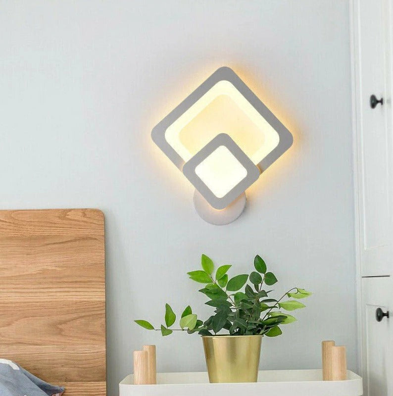 Applique LED moderna a rombo 12W – CCT, tre colorazioni di luce - ambraled