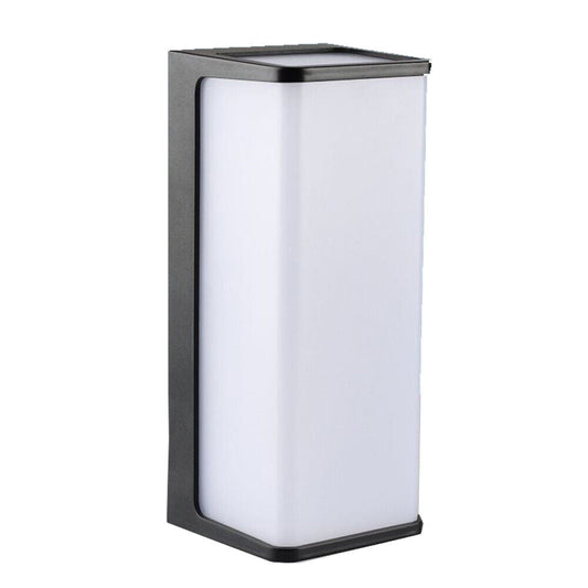 Luce esterna LED nera 10W IP65 – Applique per facciate, balconi e pareti esterne - ambraled