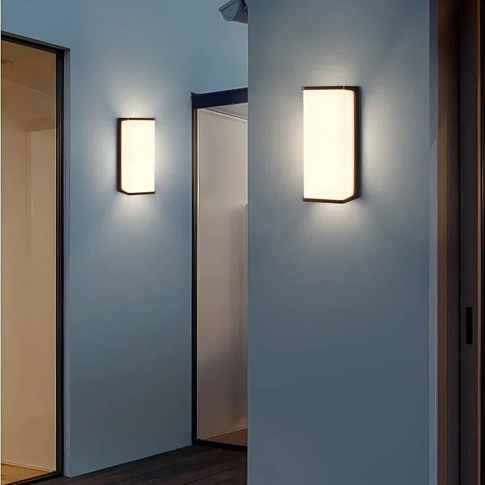 Luce esterna LED nera 10W IP65 – Applique per facciate, balconi e pareti esterne - ambraled