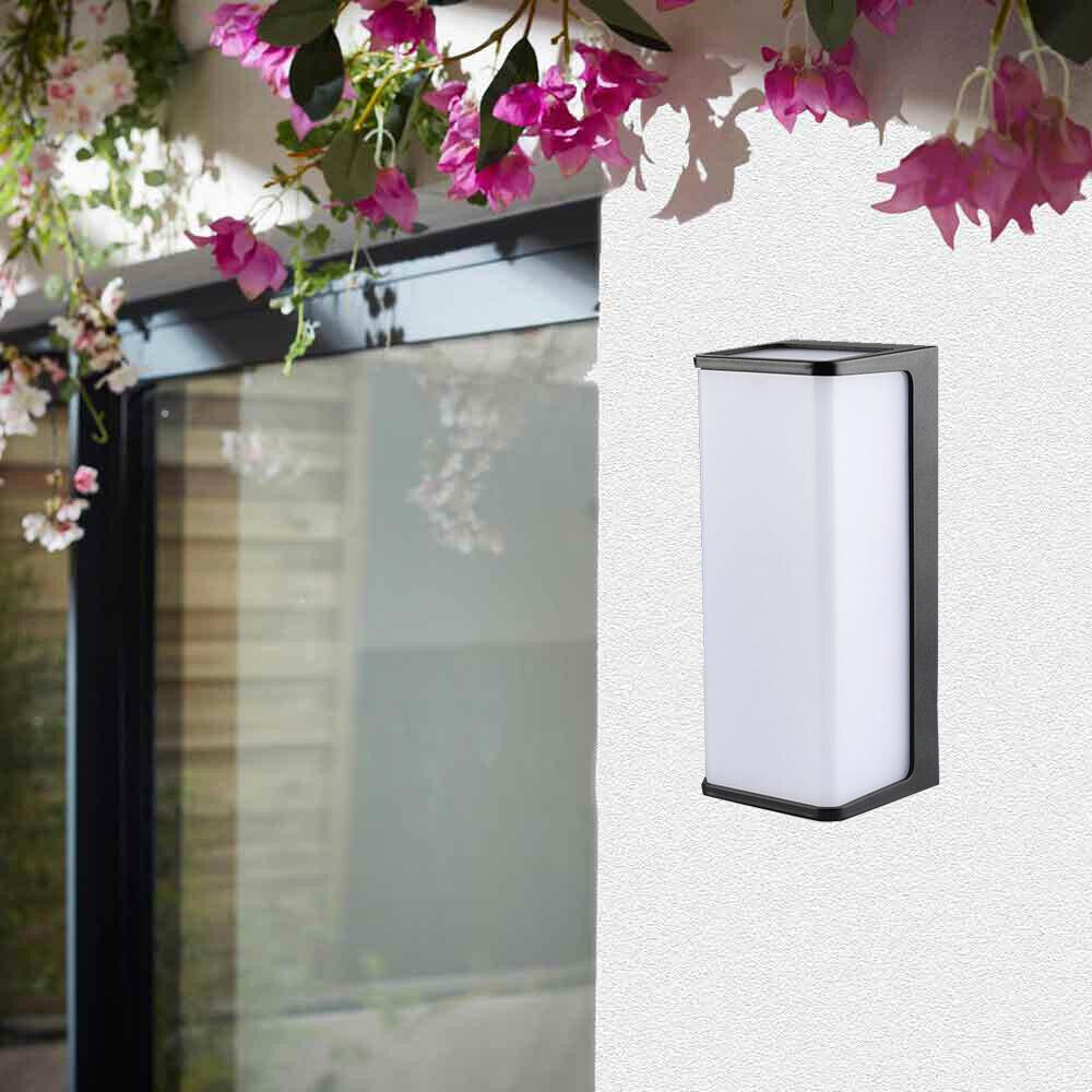 Luce esterna LED nera 10W IP65 – Applique per facciate, balconi e pareti esterne - ambraled