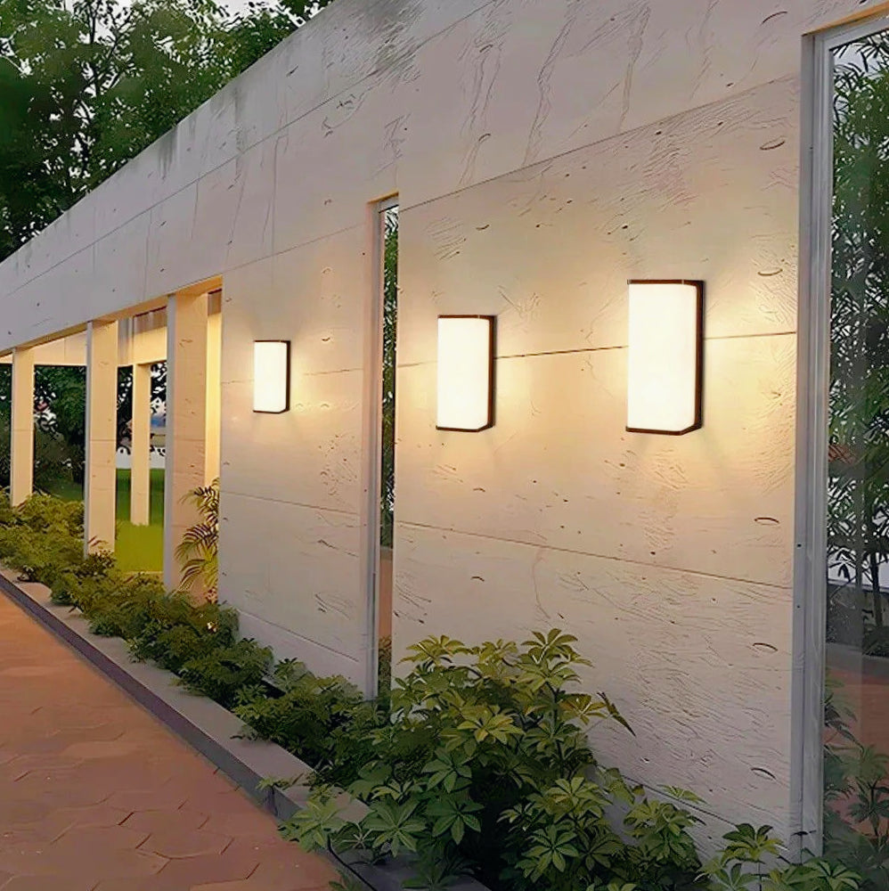 Luce esterna LED nera 10W IP65 – Applique per facciate, balconi e pareti esterne - ambraled