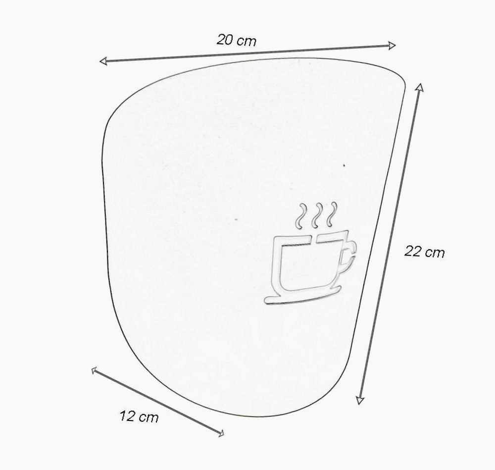 Applique con raffigurazione tazza da caffè – Lampada attacco G9 - ambraled