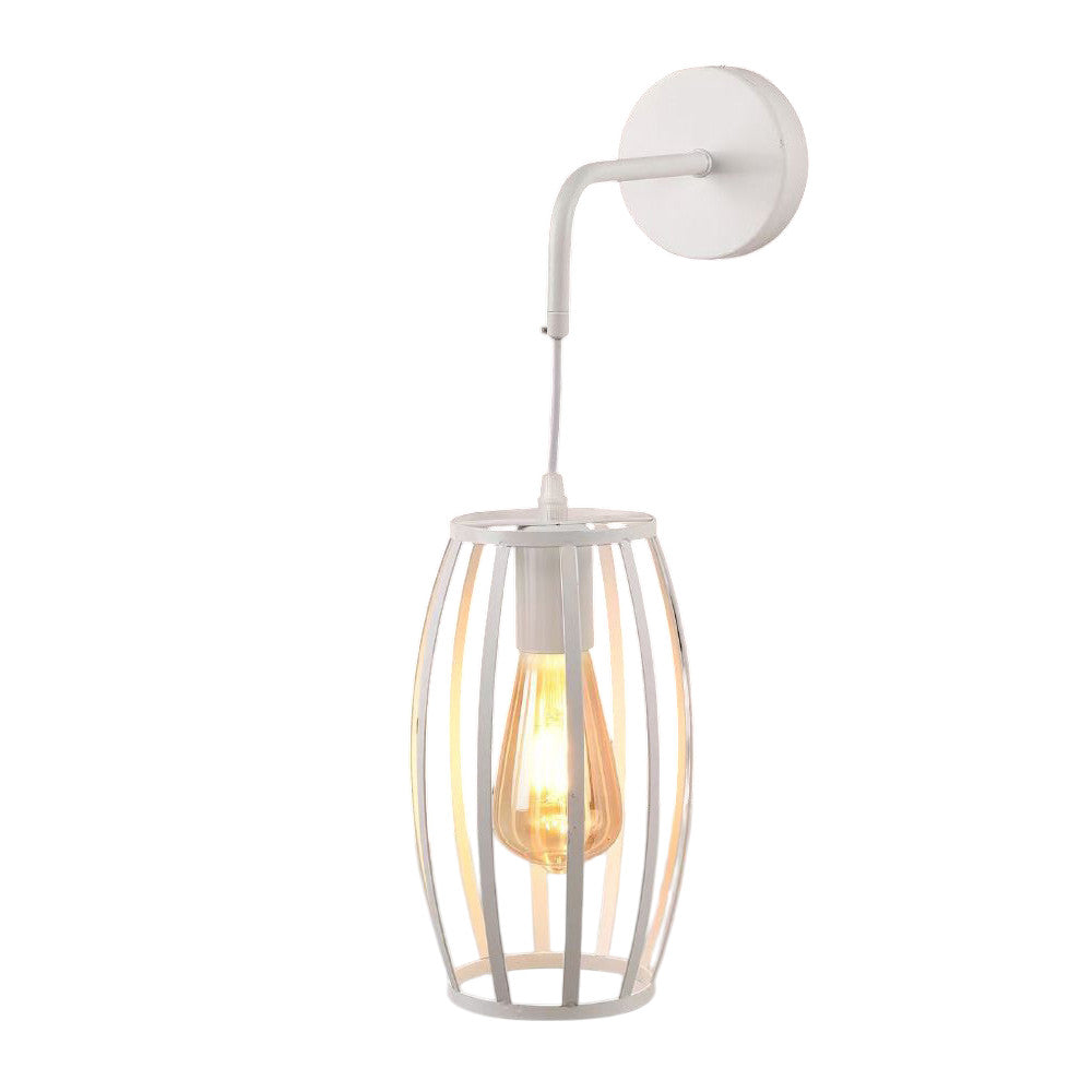 Applique da parete pendente a forma di ovale 3D – Stile minimal, attacco E27 - ambraled