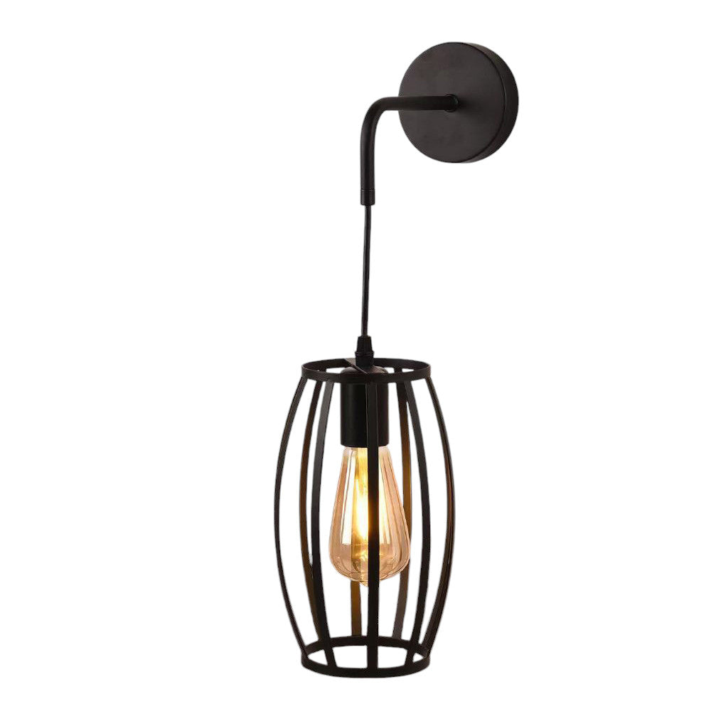Applique da parete pendente a forma di ovale 3D – Stile minimal, attacco E27 - ambraled