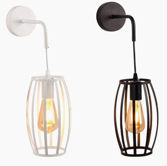 Applique da parete pendente a forma di ovale 3D – Stile minimal, attacco E27 - ambraled