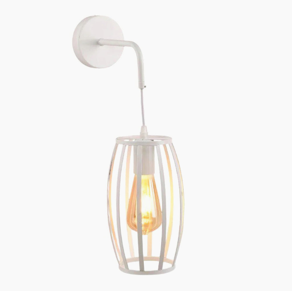 Applique da parete pendente a forma di ovale 3D – Stile minimal, attacco E27 - ambraled