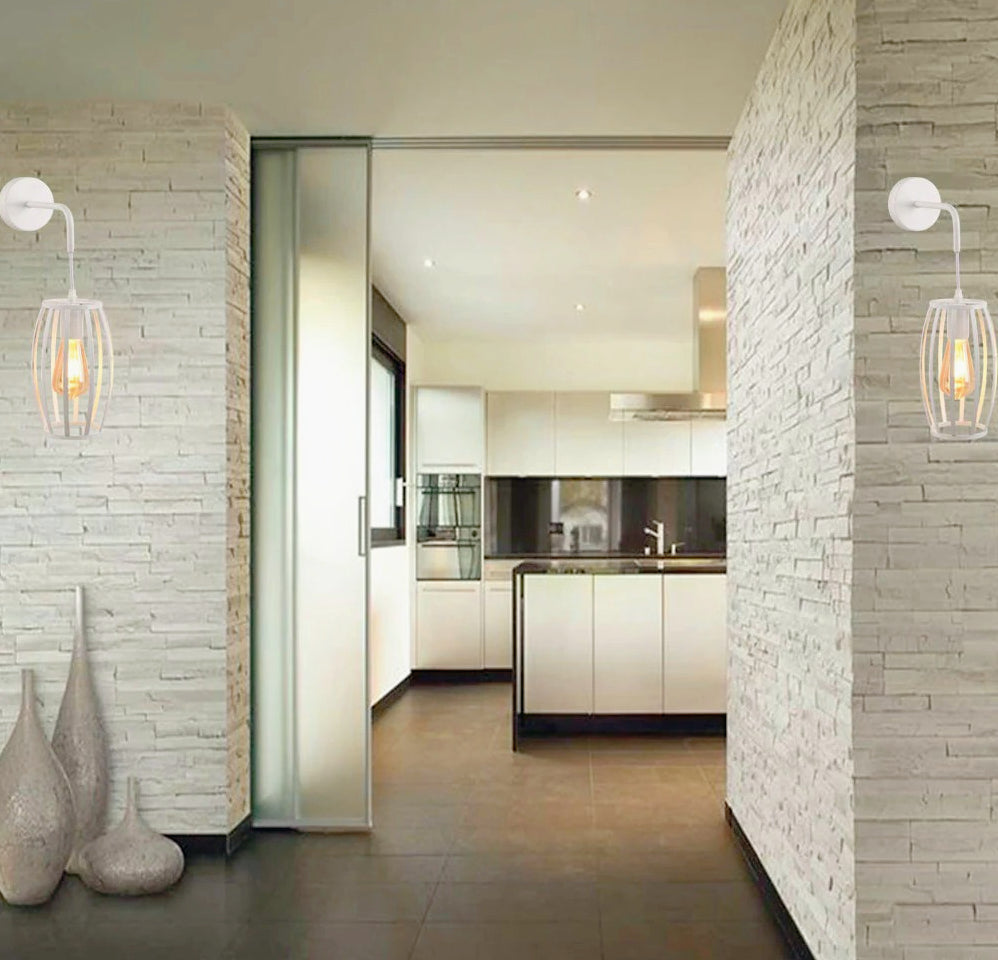 Applique da parete pendente a forma di ovale 3D – Stile minimal, attacco E27 - ambraled