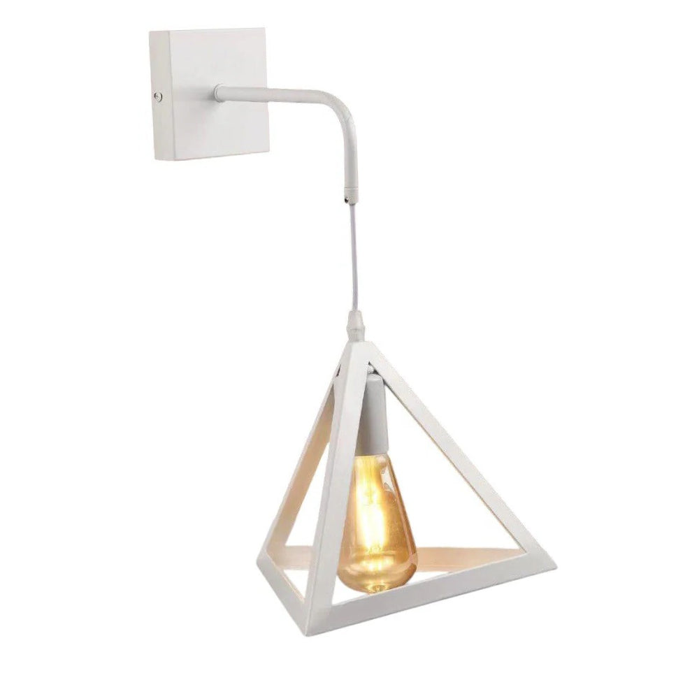 Applique da parete pendente a triangolo 3D – Stile minimal, attacco E27 - ambraled