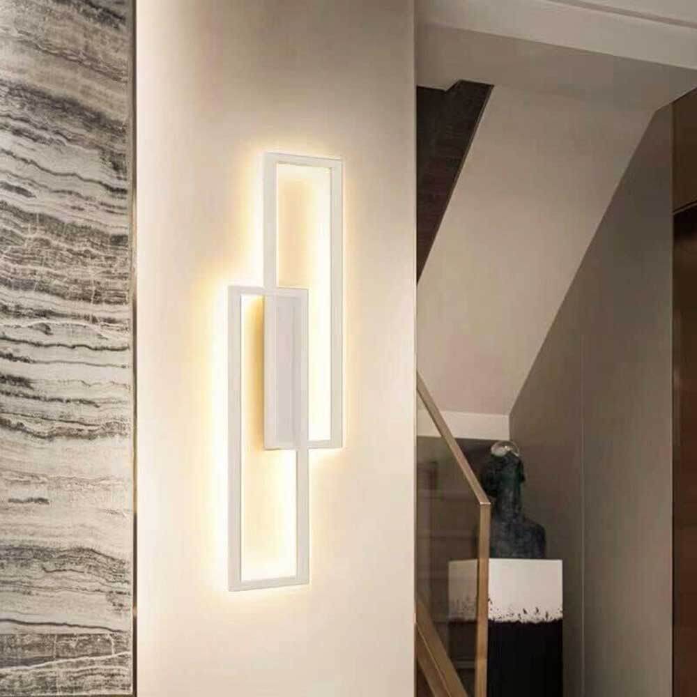 Applique doppio rettangolare 32W – 3 temperature di luce (bianco o nero) - ambraled