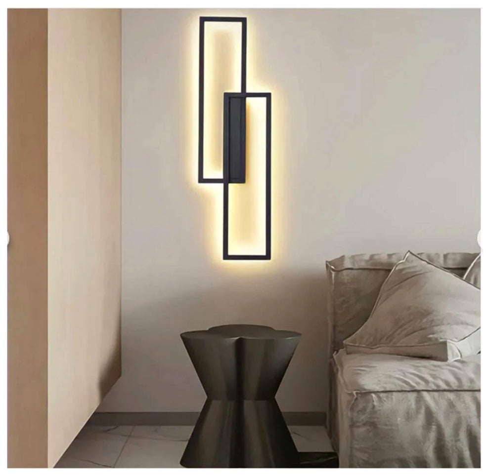 Applique doppio rettangolare 32W – 3 temperature di luce (bianco o nero) - ambraled