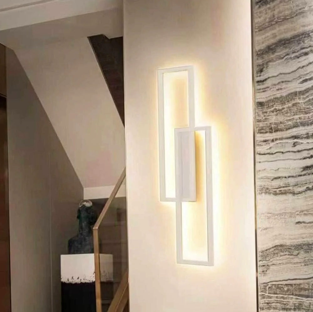 Applique doppio rettangolare 32W – 3 temperature di luce (bianco o nero) - ambraled