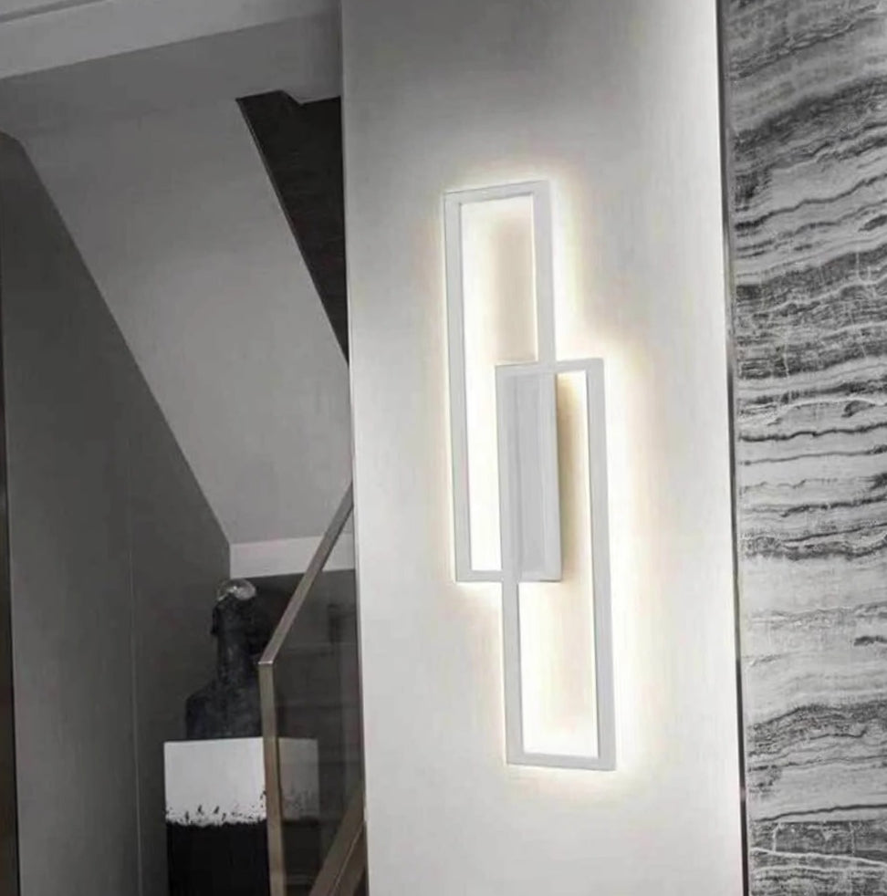 Applique doppio rettangolare 32W – 3 temperature di luce (bianco o nero) - ambraled