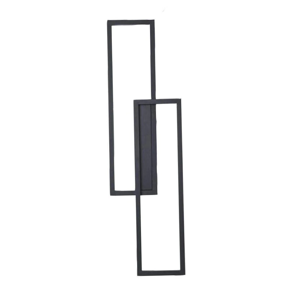 Applique doppio rettangolare 32W – 3 temperature di luce (bianco o nero) - ambraled