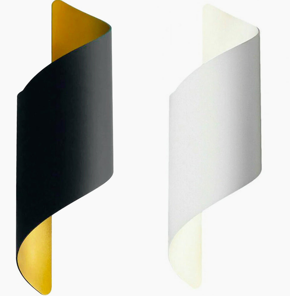 Applique spirale da parete doppia emissione di luce con attacco G9 - ambraled