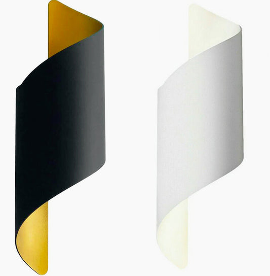 Applique spirale da parete doppia emissione di luce con attacco G9 - ambraled